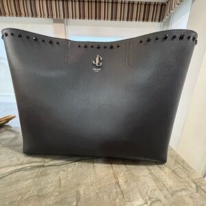 Jimmy Choo Leather Tote with Crystals